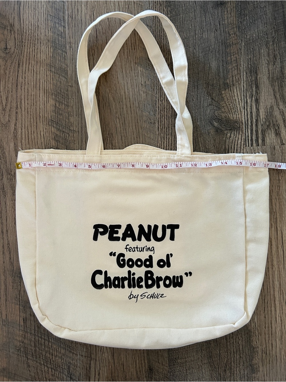 Snoopy and Peanut Tote Bag (Charlie Brown) - Picture 7 of 8